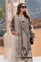 3 Piece Unstitched Embroidered Paper Cotton Suit | D-2510-B