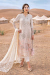 3 Piece Unstitched Embroidered Dobby Lawn Suit | D-2515-A