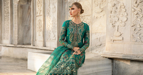 Unstitched Embroidered Cotton Satin Suit | CST-805