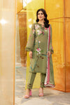 3 Pc Unstitched Printed Lawn Suit | MB-CUS25-707A