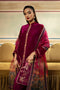 3 Pc Unstitched Dyed Velvet Suit | MB-USW24-605